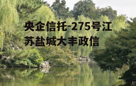 央企信托-275号江苏盐城大丰政信