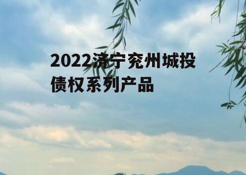 2022济宁兖州城投债权系列产品