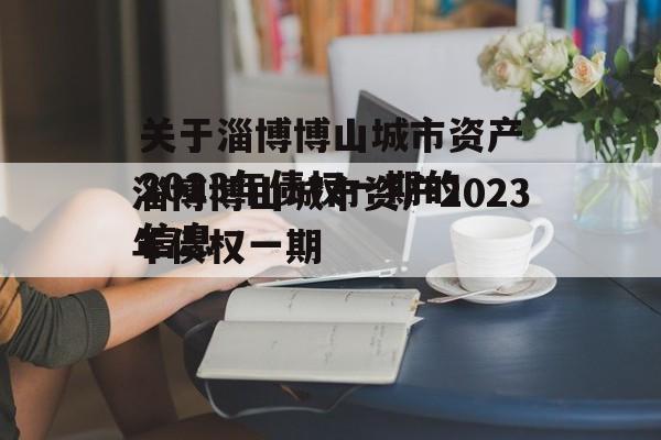 关于淄博博山城市资产2023年债权一期的信息