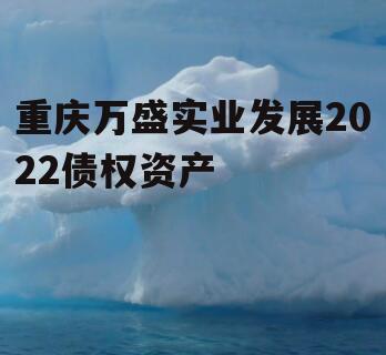 重庆万盛实业发展2022债权资产