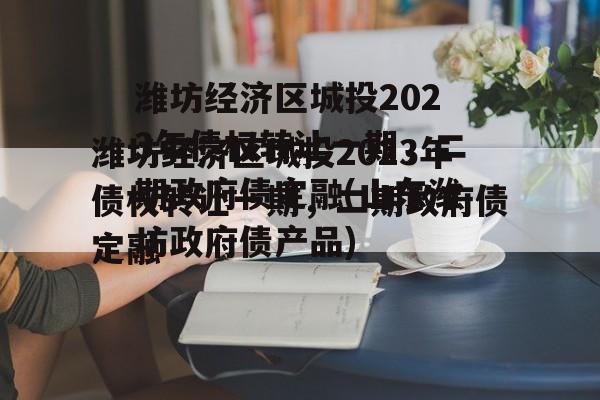 潍坊经济区城投2023年债权转让一期，二期政府债定融(山东潍坊政府债产品)