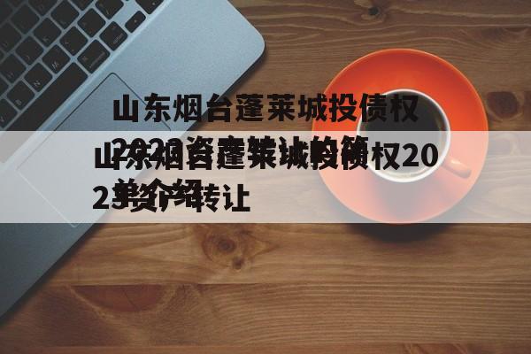 山东烟台蓬莱城投债权2023资产转让的简单介绍