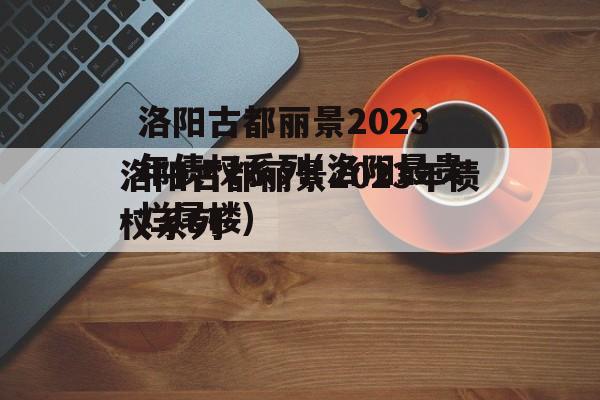 洛阳古都丽景2023年债权系列(洛阳最贵烂尾楼)