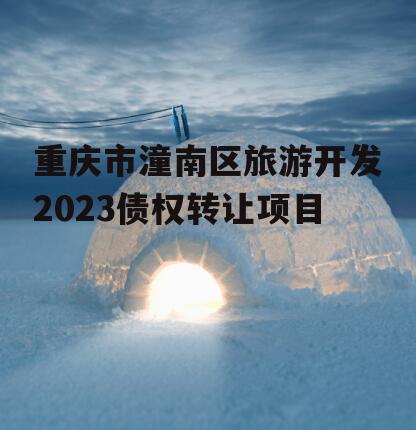 重庆市潼南区旅游开发2023债权转让项目