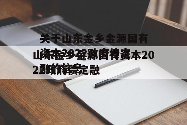 关于山东金乡金源国有资本2022政府债定融的信息