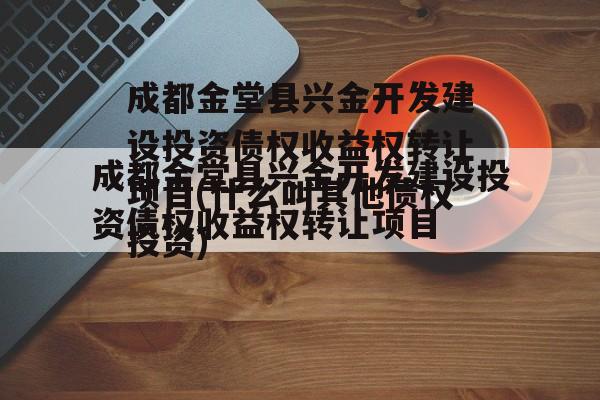 成都金堂县兴金开发建设投资债权收益权转让项目(什么叫其他债权投资)