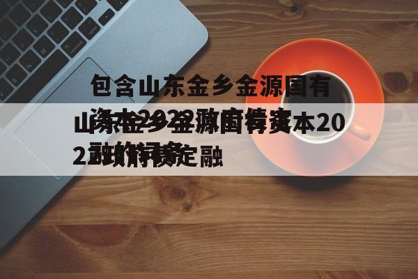 包含山东金乡金源国有资本2022政府债定融的词条