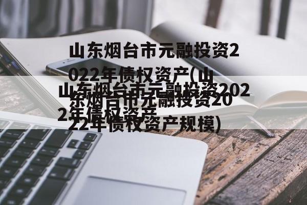 山东烟台市元融投资2022年债权资产(山东烟台市元融投资2022年债权资产规模)