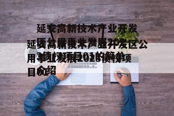 延安高新技术产业开发区公用事业发展2023债权项目01的简单介绍