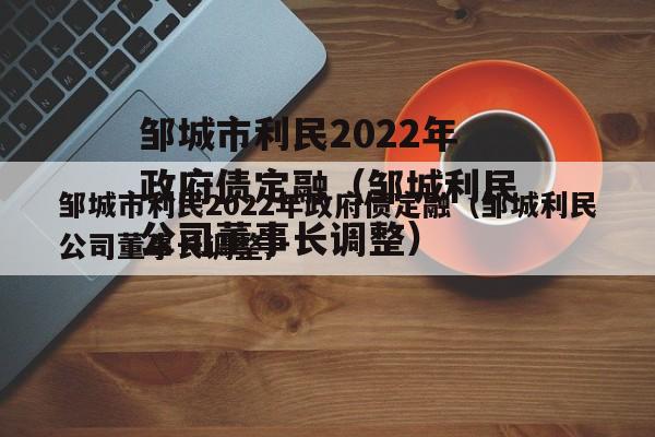 邹城市利民2022年政府债定融（邹城利民公司董事长调整）