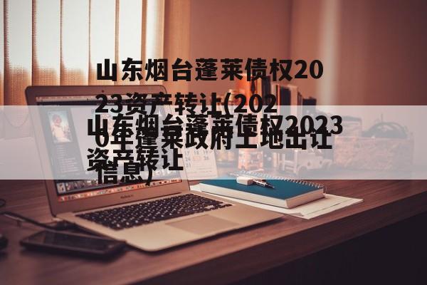 山东烟台蓬莱债权2023资产转让(2020年蓬莱政府土地出让信息)