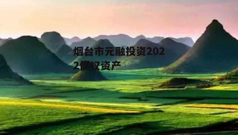 烟台市元融投资2022债权资产