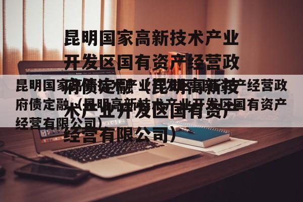 昆明国家高新技术产业开发区国有资产经营政府债定融（昆明高新技术产业开发区国有资产经营有限公司）