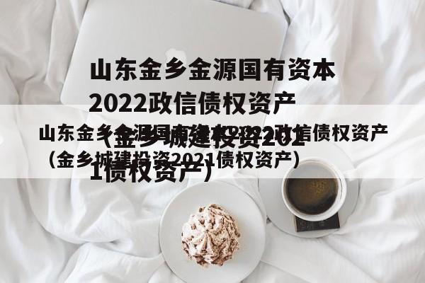 山东金乡金源国有资本2022政信债权资产（金乡城建投资2021债权资产）