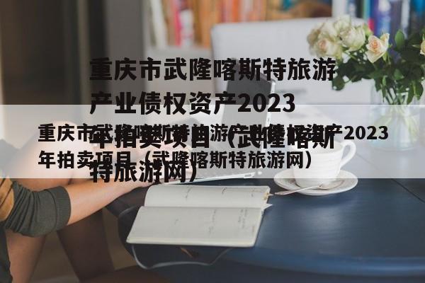 重庆市武隆喀斯特旅游产业债权资产2023年拍卖项目（武隆喀斯特旅游网）