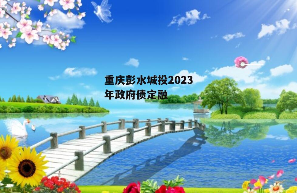 重庆彭水城投2023年政府债定融