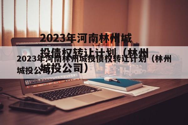 2023年河南林州城投债权转让计划（林州城投公司）