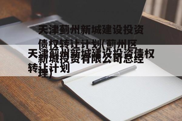 天津蓟州新城建设投资债权转让计划(蓟州区新城投资有限公司总经理)