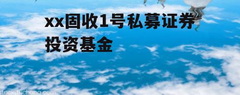 xx固收1号私募证券投资基金