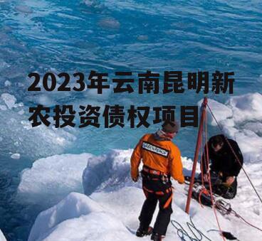 2023年云南昆明新农投资债权项目