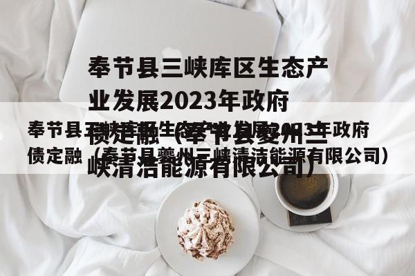 奉节县三峡库区生态产业发展2023年政府债定融（奉节县夔州三峡清洁能源有限公司）