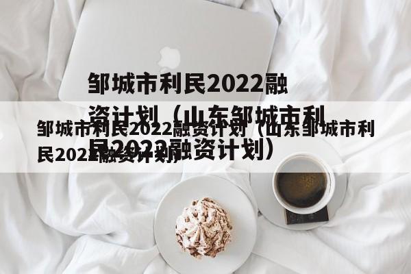 邹城市利民2022融资计划（山东邹城市利民2022融资计划）