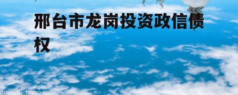 邢台市龙岗投资政信债权