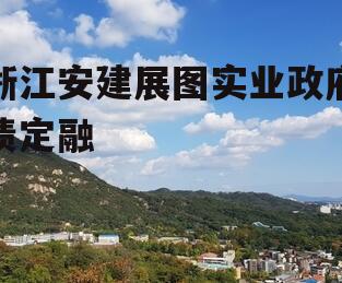 浙江安建展图实业政府债定融