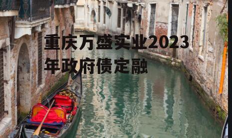 重庆万盛实业2023年政府债定融