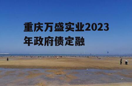 重庆万盛实业2023年政府债定融