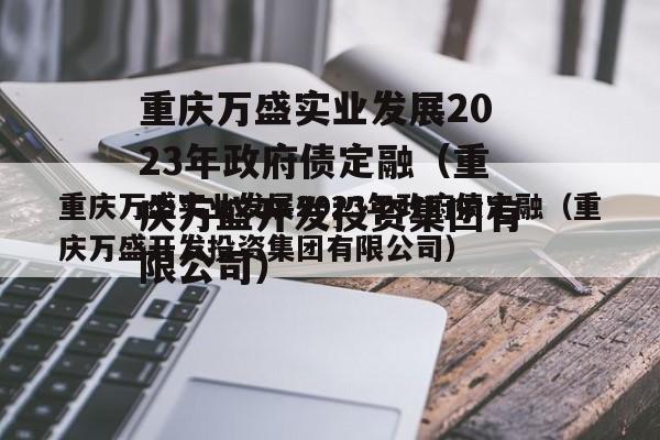 重庆万盛实业发展2023年政府债定融（重庆万盛开发投资集团有限公司）