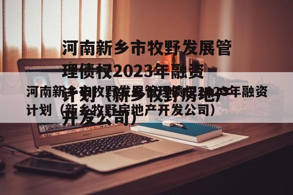 河南新乡市牧野发展管理债权2023年融资计划（新乡牧野房地产开发公司）