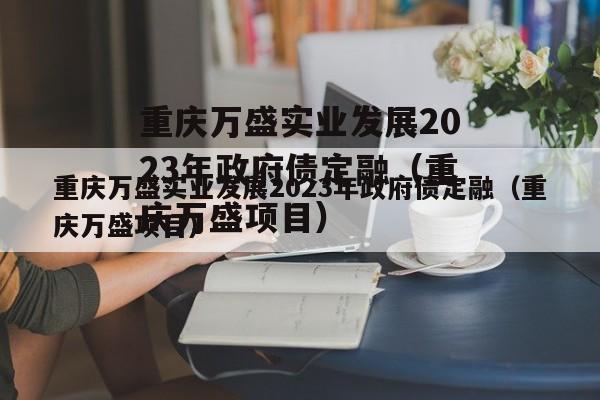 重庆万盛实业发展2023年政府债定融（重庆万盛项目）