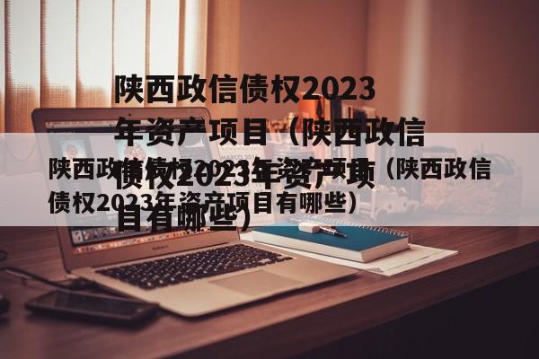 陕西政信债权2023年资产项目（陕西政信债权2023年资产项目有哪些）