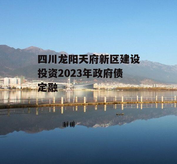 四川龙阳天府新区建设投资2023年政府债定融