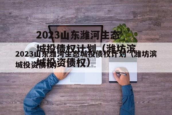 2023山东潍河生态城投债权计划（潍坊滨城投资债权）