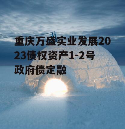 重庆万盛实业发展2023债权资产1-2号政府债定融