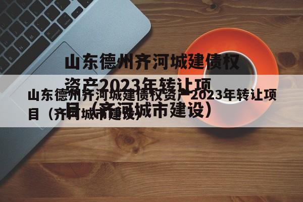 山东德州齐河城建债权资产2023年转让项目（齐河城市建设）