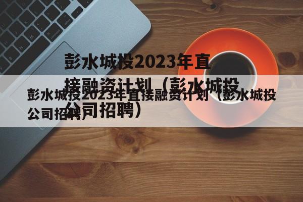 彭水城投2023年直接融资计划（彭水城投公司招聘）