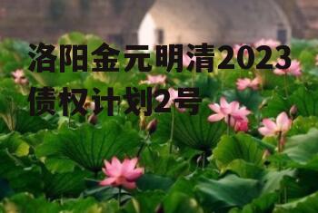 洛阳金元明清2023债权计划2号