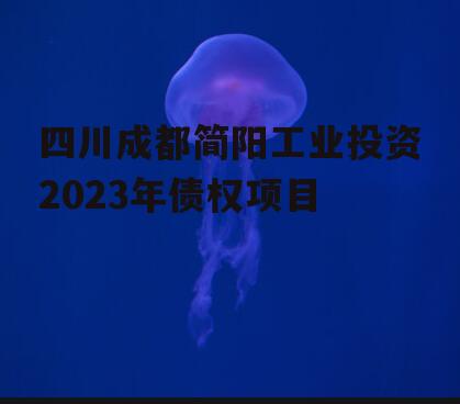 四川成都简阳工业投资2023年债权项目