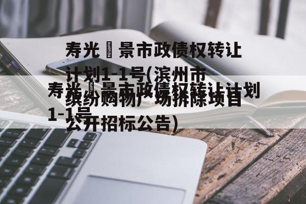 寿光昇景市政债权转让计划1-1号(滨州市缤纷购物广场拆除项目公开招标公告)