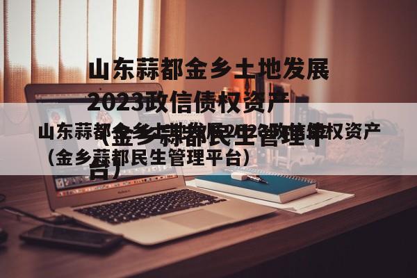 山东蒜都金乡土地发展2023政信债权资产（金乡蒜都民生管理平台）