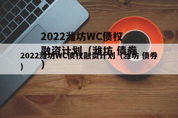 2022潍坊WC债权融资计划（潍坊 债券）