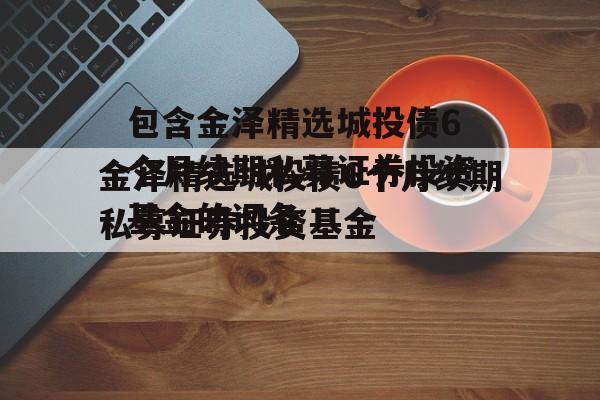 包含金泽精选城投债6个月续期私募证券投资基金的词条