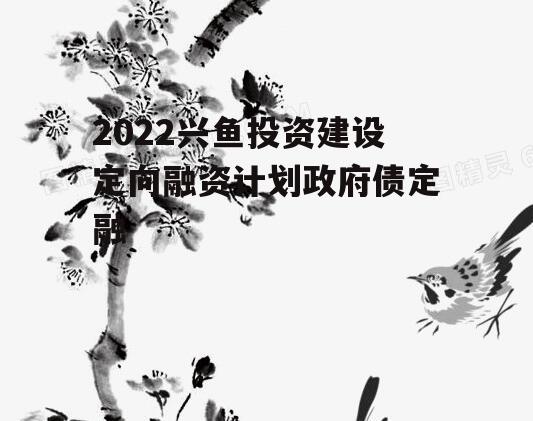 2022兴鱼投资建设定向融资计划政府债定融