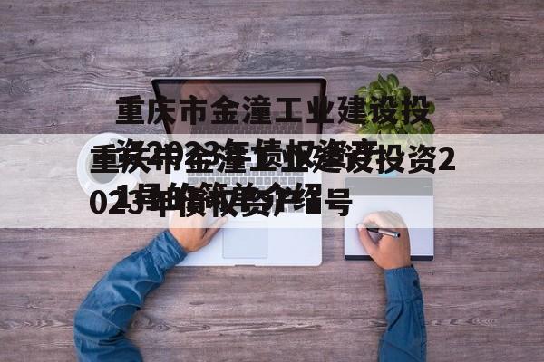 重庆市金潼工业建设投资2023年债权资产1号的简单介绍