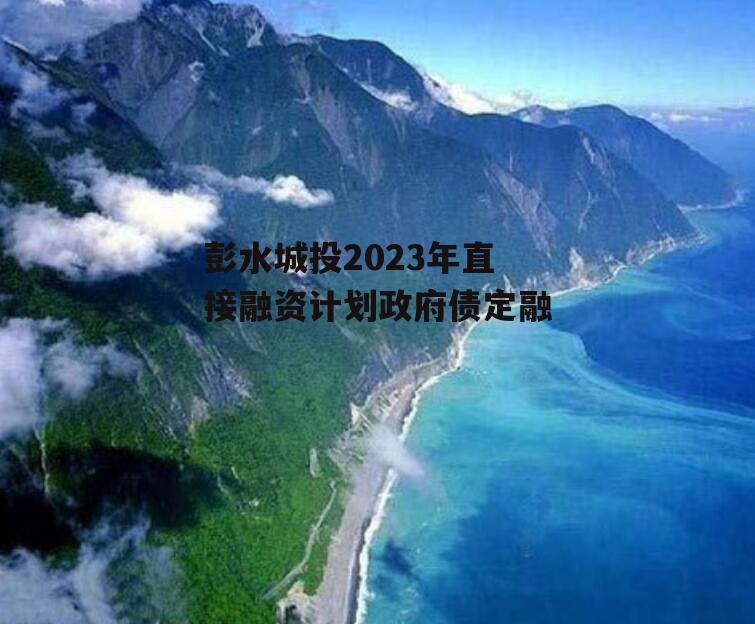 彭水城投2023年直接融资计划政府债定融