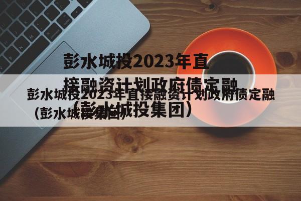 彭水城投2023年直接融资计划政府债定融（彭水城投集团）