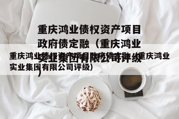 重庆鸿业债权资产项目政府债定融（重庆鸿业实业集团有限公司评级）